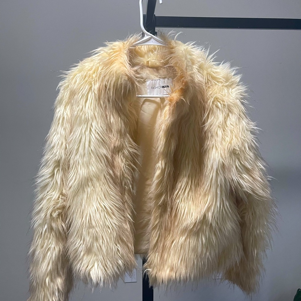 Faux fur jacket